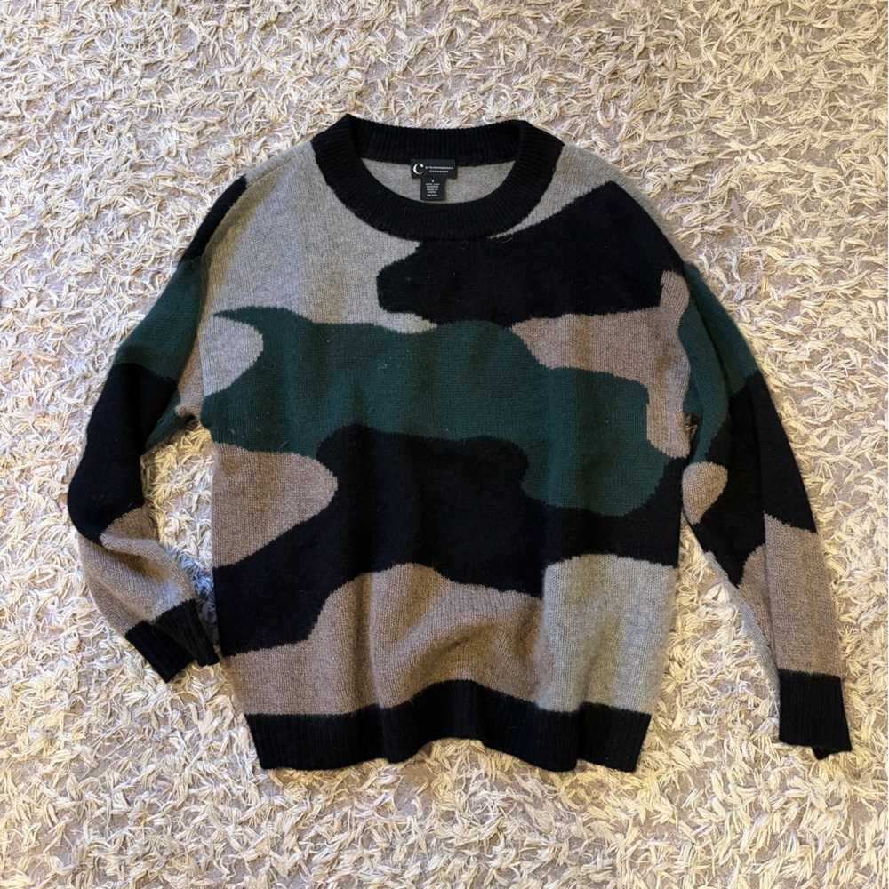 Cashmere camo sweater